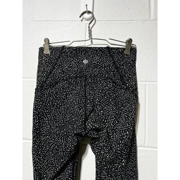 Lululemon Train Times 7/8 Pant Night View Black And White Size 4 - Picture 2 of 8